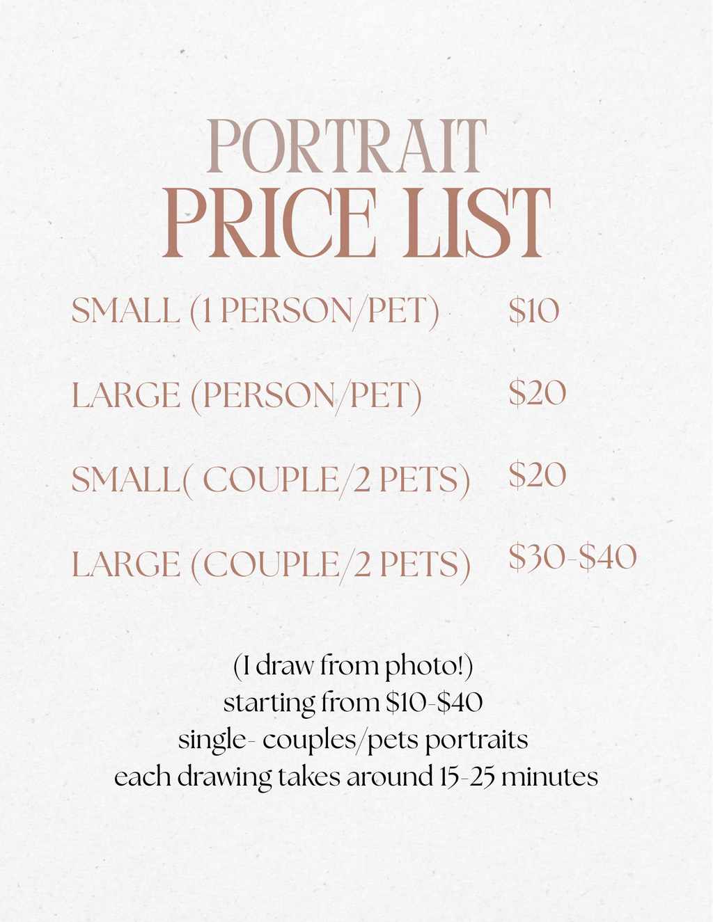 Drawing portraits