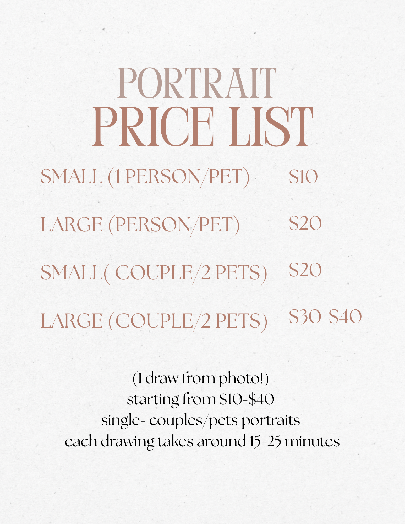 Drawing portraits